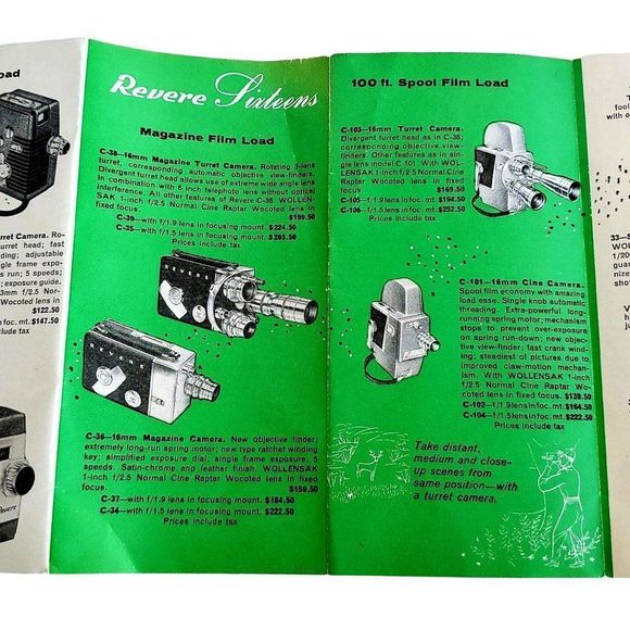 Revere Photo Equipment Booklet Mid Century Ephemera Vintage Photography 50s - Picture 4 of 10